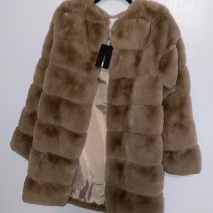 Faux fur coat